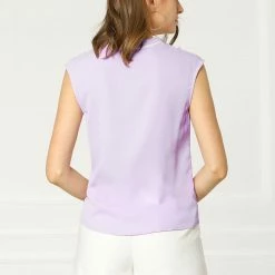 Allegra K Tie Neck Sleeveless Ruffle Button Down Chiffon Shirt Clothing 56 Allegra K Tie Neck Sleeveless Ruffle Button Down Chiffon Shirt Clothing
