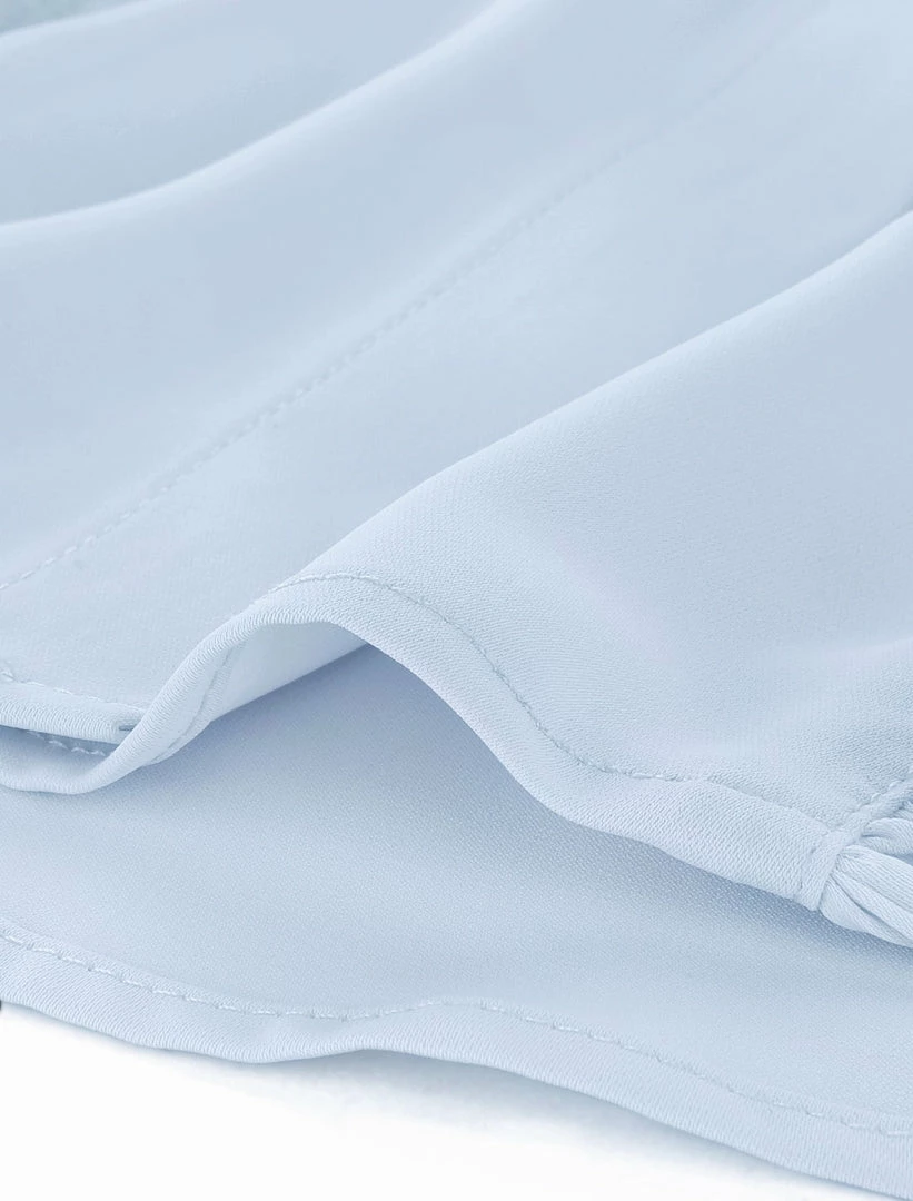 Allegra K Tie Neck Sleeveless Ruffle Button Down Chiffon Shirt Clothing 9 Allegra K Tie Neck Sleeveless Ruffle Button Down Chiffon Shirt Clothing