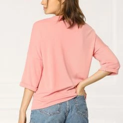 Allegra K Drop Shoulder 3/4 Sleeves Horse Print Loose Top 72 Allegra K Drop Shoulder 3/4 Sleeves Horse Print Loose Top