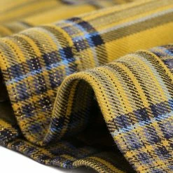 Allegra K Women Classic Vintage Button Front Closure Chest Pocket Plaid Crop Jacket