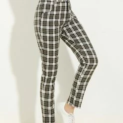 Allegra K Women's Plaid Ankle Pants Tartan Check Elastic High Waist Work Office Trousers 23 Allegra K Women's Plaid Ankle Pants Tartan Check Elastic High Waist Work Office Trousers
