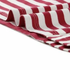 Allegra K Women's Short Sleeve Contrast Color Crew Neck Mini Striped T-Shirt Dress