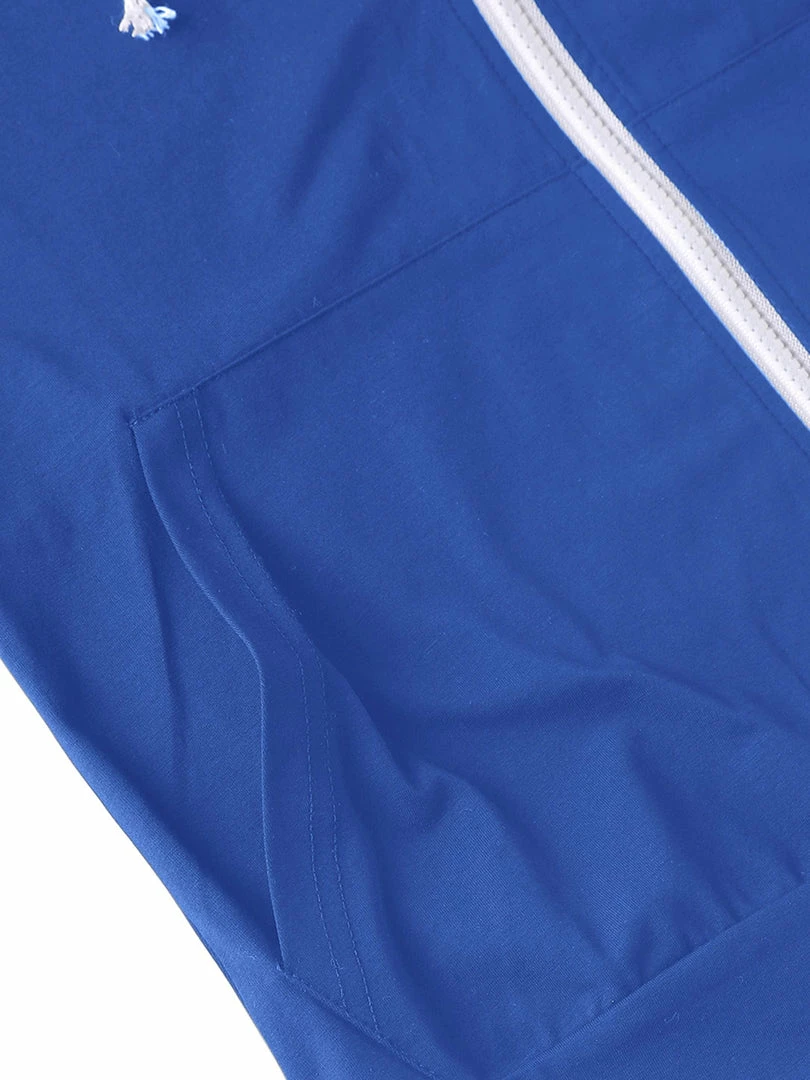 Allegra K Men's Hoodies Solid Color Zip Up Short Sleeve Jackets With Hood 14 Allegra K Men's Hoodies Solid Color Zip Up Short Sleeve Jackets With Hood