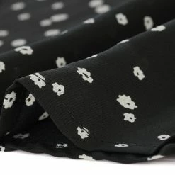 Allegra K Women's Sweet Ruffle Round Neck Elastic Floral Blouse Top