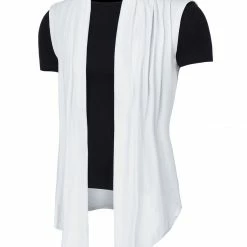 Allegra K Men Casual Open Front Sleeveless Irregular Hem Cardigan Vest With No Button 72 Allegra K Men Casual Open Front Sleeveless Irregular Hem Cardigan Vest With No Button