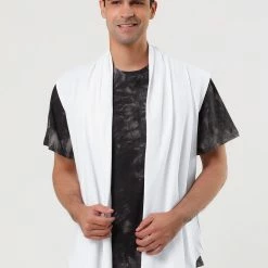 Allegra K Men Casual Open Front Sleeveless Irregular Hem Cardigan Vest With No Button 73 Allegra K Men Casual Open Front Sleeveless Irregular Hem Cardigan Vest With No Button