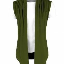 Allegra K Men Casual Open Front Sleeveless Irregular Hem Cardigan Vest With No Button 64 Allegra K Men Casual Open Front Sleeveless Irregular Hem Cardigan Vest With No Button