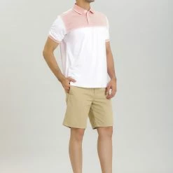 Allegra K Men's Casual Summer Color Block Golf Polo Short Sleeves Cotton T-Shirts Tops