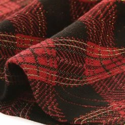 Allegra K Women's Tartan Plaid Zip Up High Waist A-Line Skater Skirt