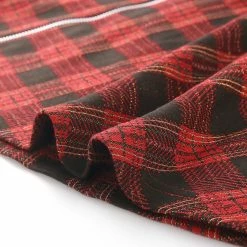 Allegra K Women's Elastic High Waisted Zipper Casual Plaid Shorts 25 Allegra K Women's Elastic High Waisted Zipper Casual Plaid Shorts