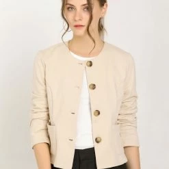 Allegra K Women's Casual Fall Button Front Elegant Work Office Blazer Jacket 27 Allegra K Women's Casual Fall Button Front Elegant Work Office Blazer Jacket