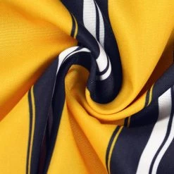 Allegra K Men's Summer Striped Shirts Short Sleeves Button Down Beach Color Block Shirt