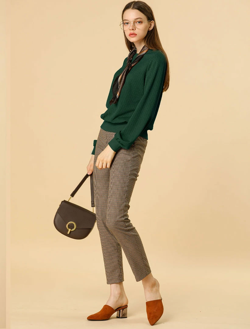 Allegra K Ribbed Pullover Sweater With Lantern Sleeves Women 37 Allegra K Ribbed Pullover Sweater With Lantern Sleeves Women