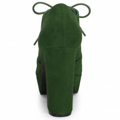 Allegra K Shoes Women's Platform Chunky Heel Lace Up Booties 66 Allegra K Shoes Women's Platform Chunky Heel Lace Up Booties