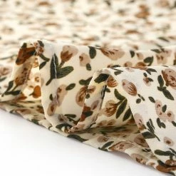 Allegra K Floral Print Square Neck Long Sleeves Tie Waist Blouse Women