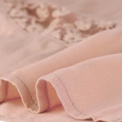 Allegra K Women's Lace Insert Vintage Swing A-Line Maxi Skirt With Elastic Waist