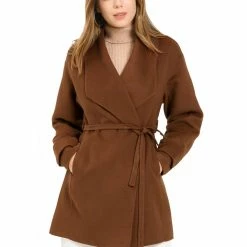 Allegra K Shawl Collar Overcoat With Pockets