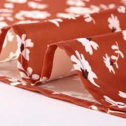 Allegra K Women's Floral Tie V Neck Turn Down Collar Blouse Shirt 16 Allegra K Women's Floral Tie V Neck Turn Down Collar Blouse Shirt