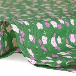 Allegra K Women's Floral Print V Neck Casual A-Line Dress With Belt