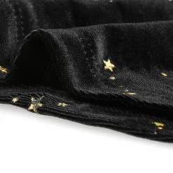 Allegra K Women's Stars Square Neck Vintage Velvet Mini Dress