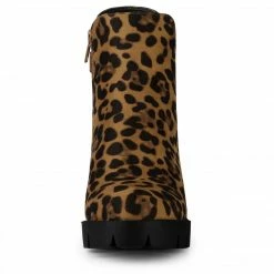 Allegra K Women's Lug Sole Chunky Heels Chelsea Combat Boots Shoes 53 Allegra K Women's Lug Sole Chunky Heels Chelsea Combat Boots Shoes