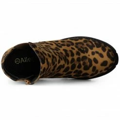 Allegra K Women's Lug Sole Chunky Heels Chelsea Combat Boots Shoes 55 Allegra K Women's Lug Sole Chunky Heels Chelsea Combat Boots Shoes