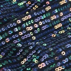 Allegra K Women's Metallic Sequin Long Sleeve V Neck Shiny Contrast Color Mini Dress 28 Allegra K Women's Metallic Sequin Long Sleeve V Neck Shiny Contrast Color Mini Dress