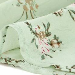 Allegra K Floral Printed Ruffled Tie V Neck Smocked Waist Dress 111 Allegra K Floral Printed Ruffled Tie V Neck Smocked Waist Dress