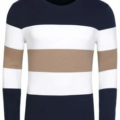 Allegra K Tops Men's Father's Day Basic Color Block Crew Neck Casual Pullover Long Sleeve Tees 83 Allegra K Tops Men's Father's Day Basic Color Block Crew Neck Casual Pullover Long Sleeve Tees