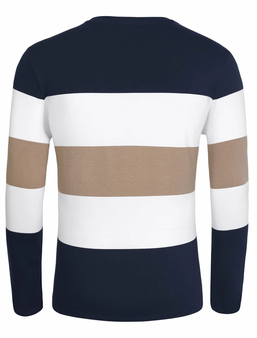 Allegra K Tops Men's Father's Day Basic Color Block Crew Neck Casual Pullover Long Sleeve Tees 26 Allegra K Tops Men's Father's Day Basic Color Block Crew Neck Casual Pullover Long Sleeve Tees