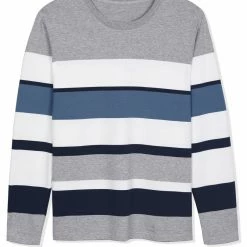 Allegra K Tops Men's Father's Day Basic Color Block Crew Neck Casual Pullover Long Sleeve Tees 75 Allegra K Tops Men's Father's Day Basic Color Block Crew Neck Casual Pullover Long Sleeve Tees