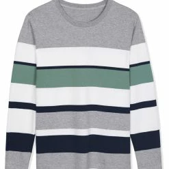 Allegra K Tops Men's Father's Day Basic Color Block Crew Neck Casual Pullover Long Sleeve Tees 68 Allegra K Tops Men's Father's Day Basic Color Block Crew Neck Casual Pullover Long Sleeve Tees