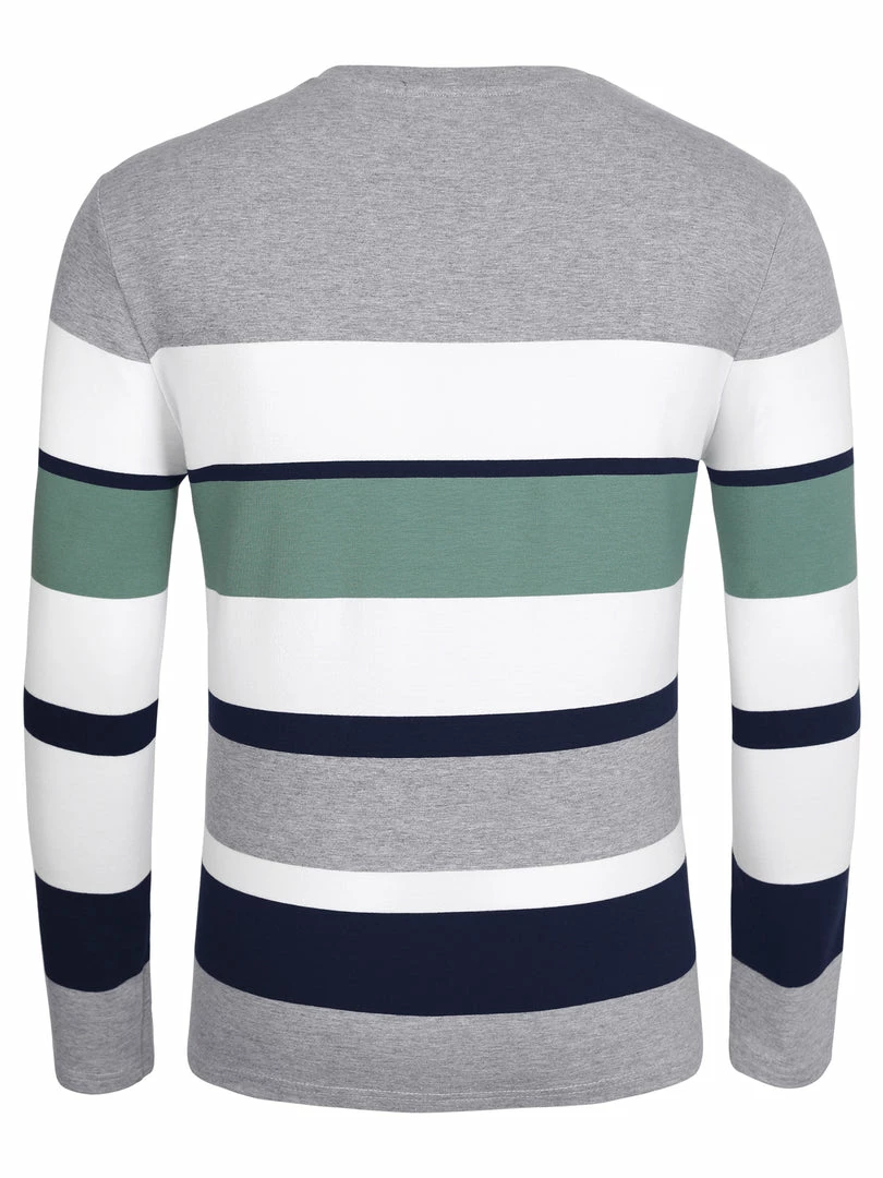 Allegra K Tops Men's Father's Day Basic Color Block Crew Neck Casual Pullover Long Sleeve Tees 12 Allegra K Tops Men's Father's Day Basic Color Block Crew Neck Casual Pullover Long Sleeve Tees