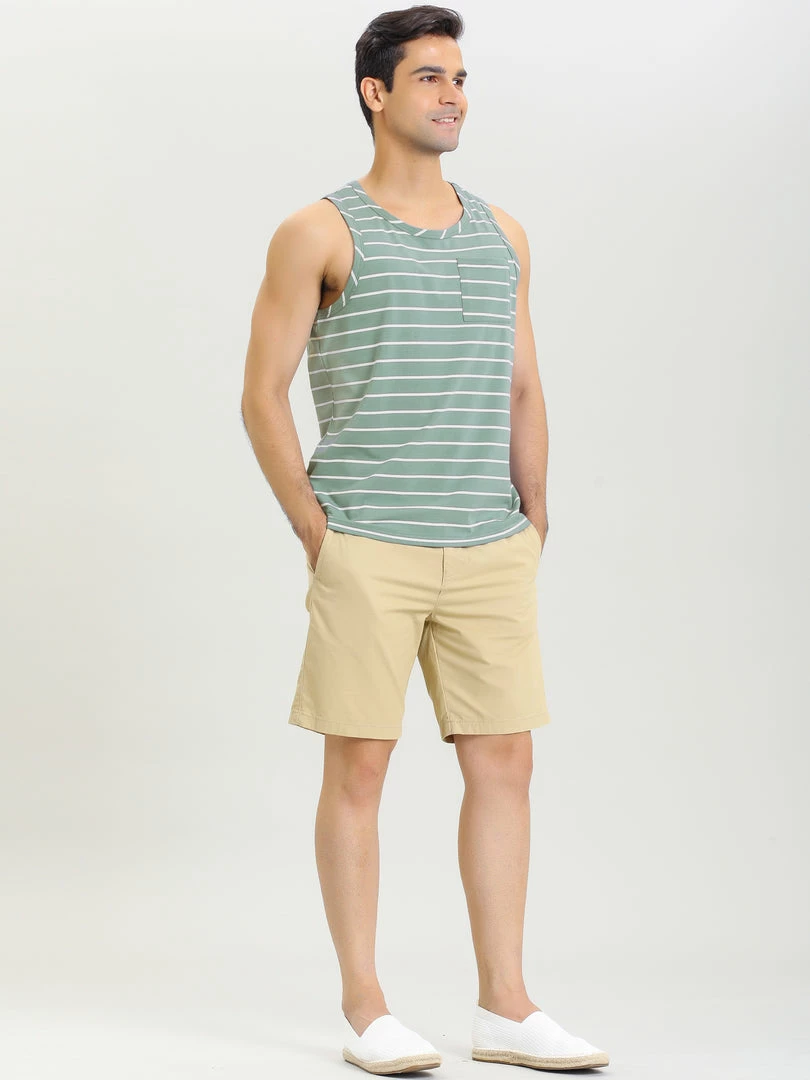 Allegra K Men's Striped Round Neck Color Block Sleeveless Basic Tank Top With Pocket 26 Allegra K Men's Striped Round Neck Color Block Sleeveless Basic Tank Top With Pocket