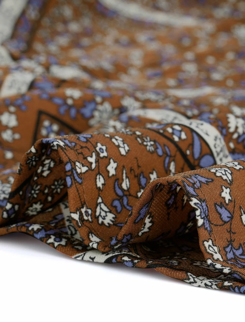 Allegra K Women's Casual 50s Long Sleeves Retro Boho Dresses Round Neck Ruffle Spring Dress 9 Allegra K Women's Casual 50s Long Sleeves Retro Boho Dresses Round Neck Ruffle Spring Dress