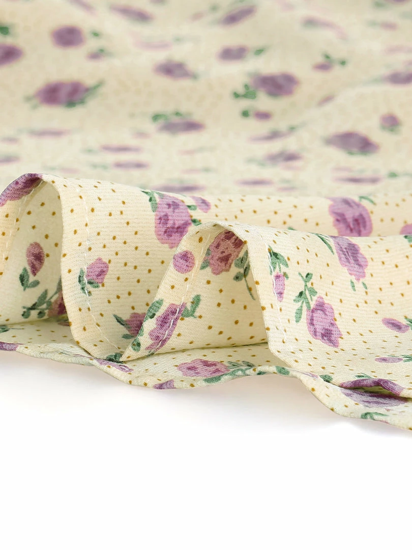 Allegra K Women's Dots Print Shirt Dress Half Placket Puff Long Sleeve Floral Print Shirtdress 9 Allegra K Women's Dots Print Shirt Dress Half Placket Puff Long Sleeve Floral Print Shirtdress