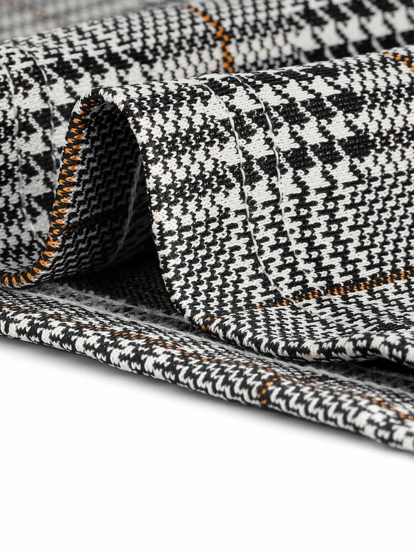 Allegra K Women‘s Short Sleeve Contrast Collar Slim Fit Stretchy Houndstooth Mini Dress 15 Allegra K Women‘s Short Sleeve Contrast Collar Slim Fit Stretchy Houndstooth Mini Dress