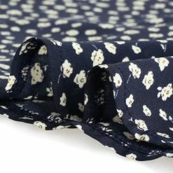 Allegra K Women's Casual Point Collar Long Sleeve Ditsy Floral Full Placket Mini Shirt Dress