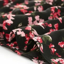 Allegra K Women's Smocked Waist Ruffle Hem V Neck Fit And Flare Mini Floral Dress 28 Allegra K Women's Smocked Waist Ruffle Hem V Neck Fit And Flare Mini Floral Dress