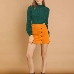 Allegra K Women's Ruffle Mock Neck Bishop Sleeve Knitted Ribbed Pullover Sweater 22 Allegra K Women's Ruffle Mock Neck Bishop Sleeve Knitted Ribbed Pullover Sweater