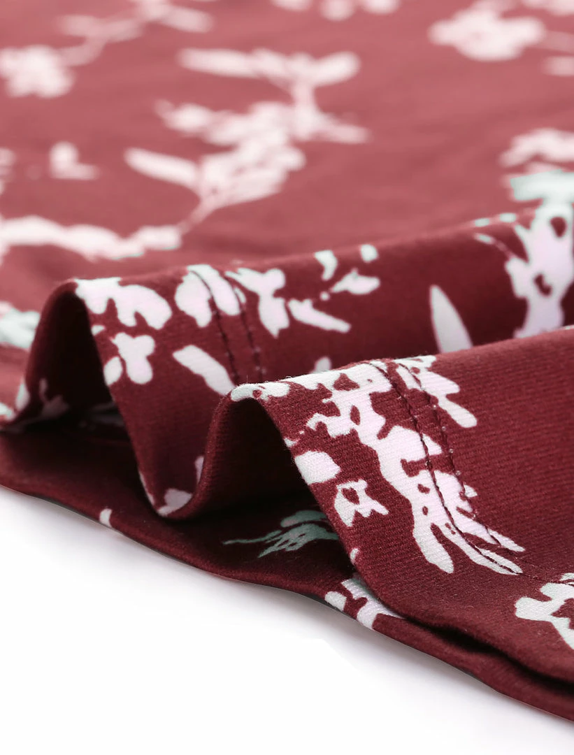 Allegra K Pleated Loose Retro Floral Long Sleeve Top 15 Allegra K Pleated Loose Retro Floral Long Sleeve Top