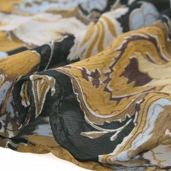 Allegra K Women's Floral Peplum Top V Neck Chiffon Long Sleeves Shirt Blouse