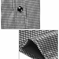 Allegra K Men's Sequin Shiny Shirt Long Sleeves Button Down Disco Party Prom Shirt