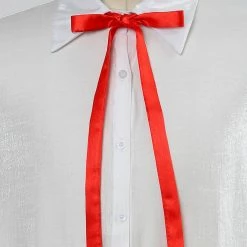 Allegra K Adjustable Self Tie Bowtie Bowknot For Women Men Solid Color Light Purple