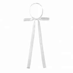 Allegra K Adjustable Self Tie Bowtie Bowknot For Women Men Solid Color Light Purple