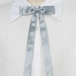 Allegra K Adjustable Self Tie Bowtie Bowknot For Women Men Solid Color Light Purple