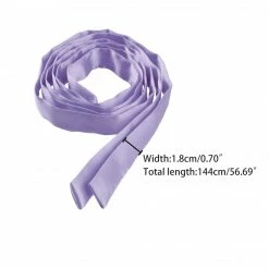 Allegra K Adjustable Self Tie Bowtie Bowknot For Women Men Solid Color Light Purple