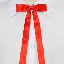 Allegra K Accessories Women's Pre-Tied Adjustable String Bow Tie Solid Color Uniform Bowties