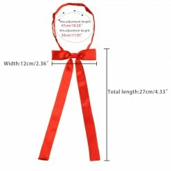 Allegra K Accessories Women's Pre-Tied Adjustable String Bow Tie Solid Color Uniform Bowties
