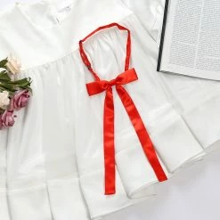 Allegra K Accessories Women's Pre-Tied Adjustable String Bow Tie Solid Color Uniform Bowties